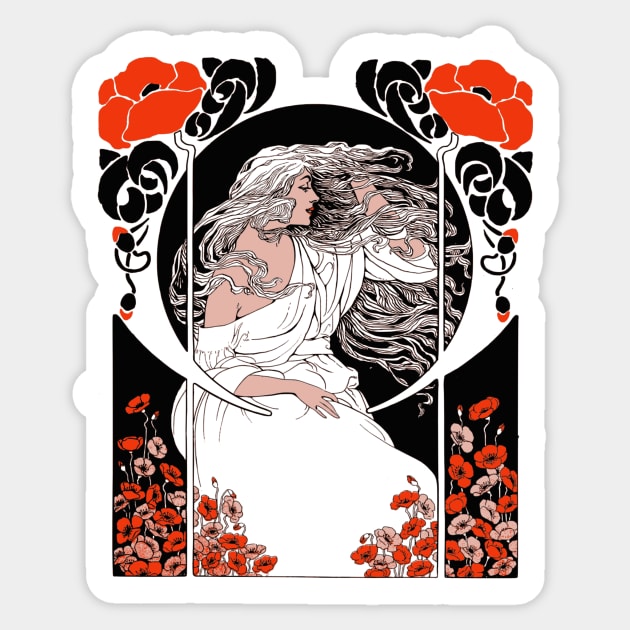 When the Poppies Bloom Sticker by alexp01